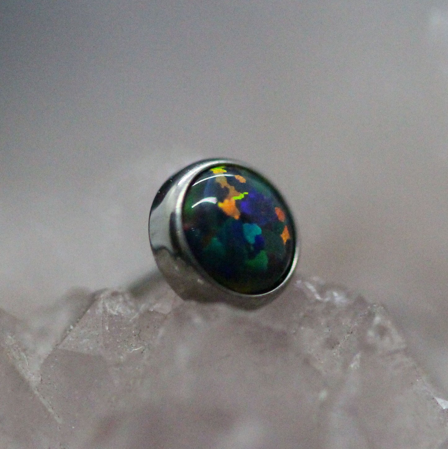 Threadless Cabochon Gem End