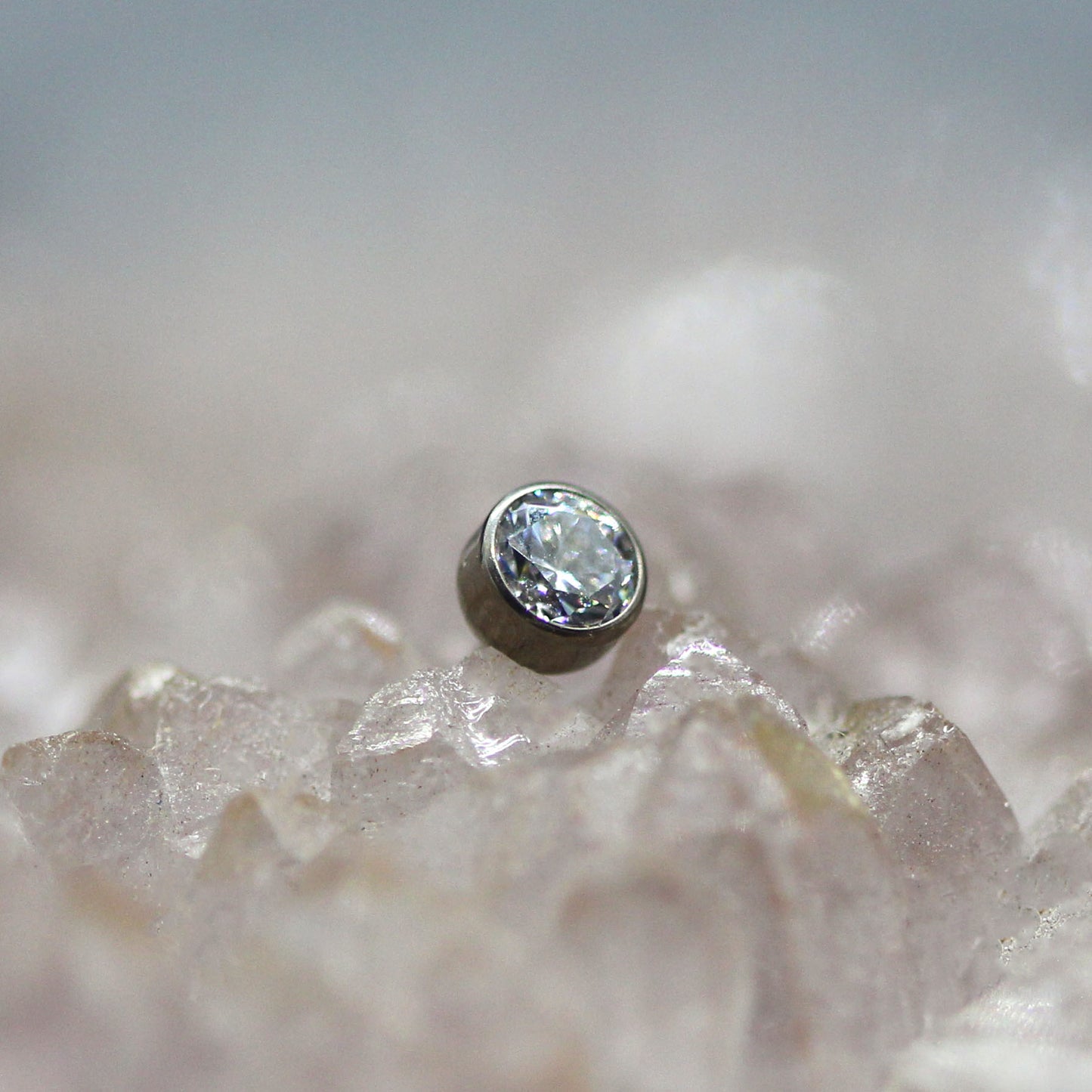 Threadless Bezel Set Gem End