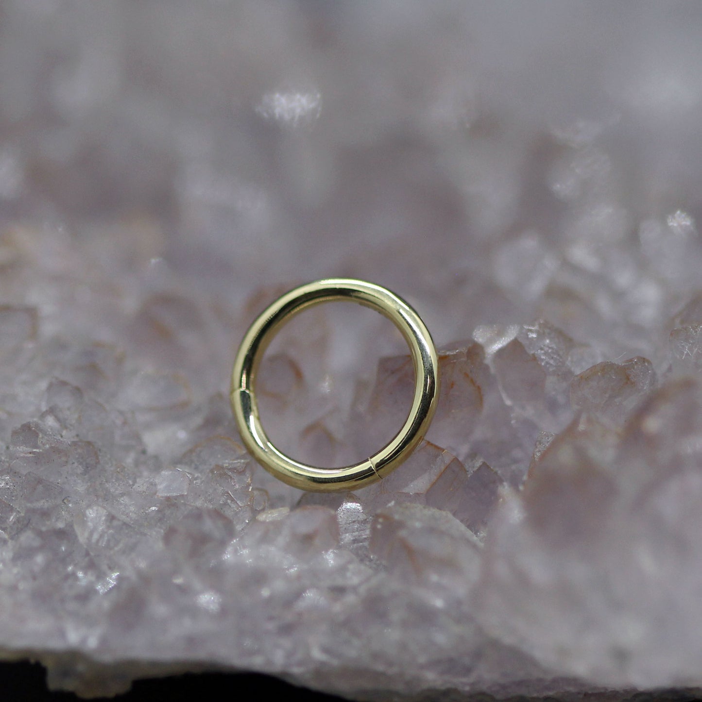 Solid Gold Hinge Ring