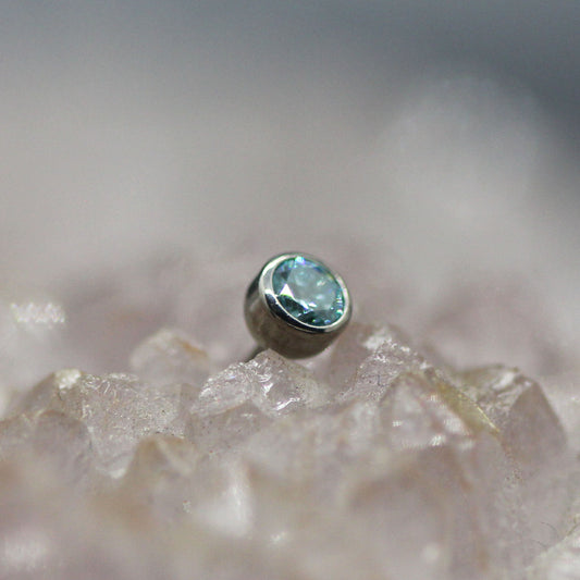 Threadless Bezel Set Gem End