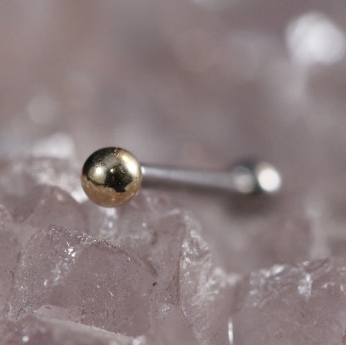 Gold Ball Threadless End