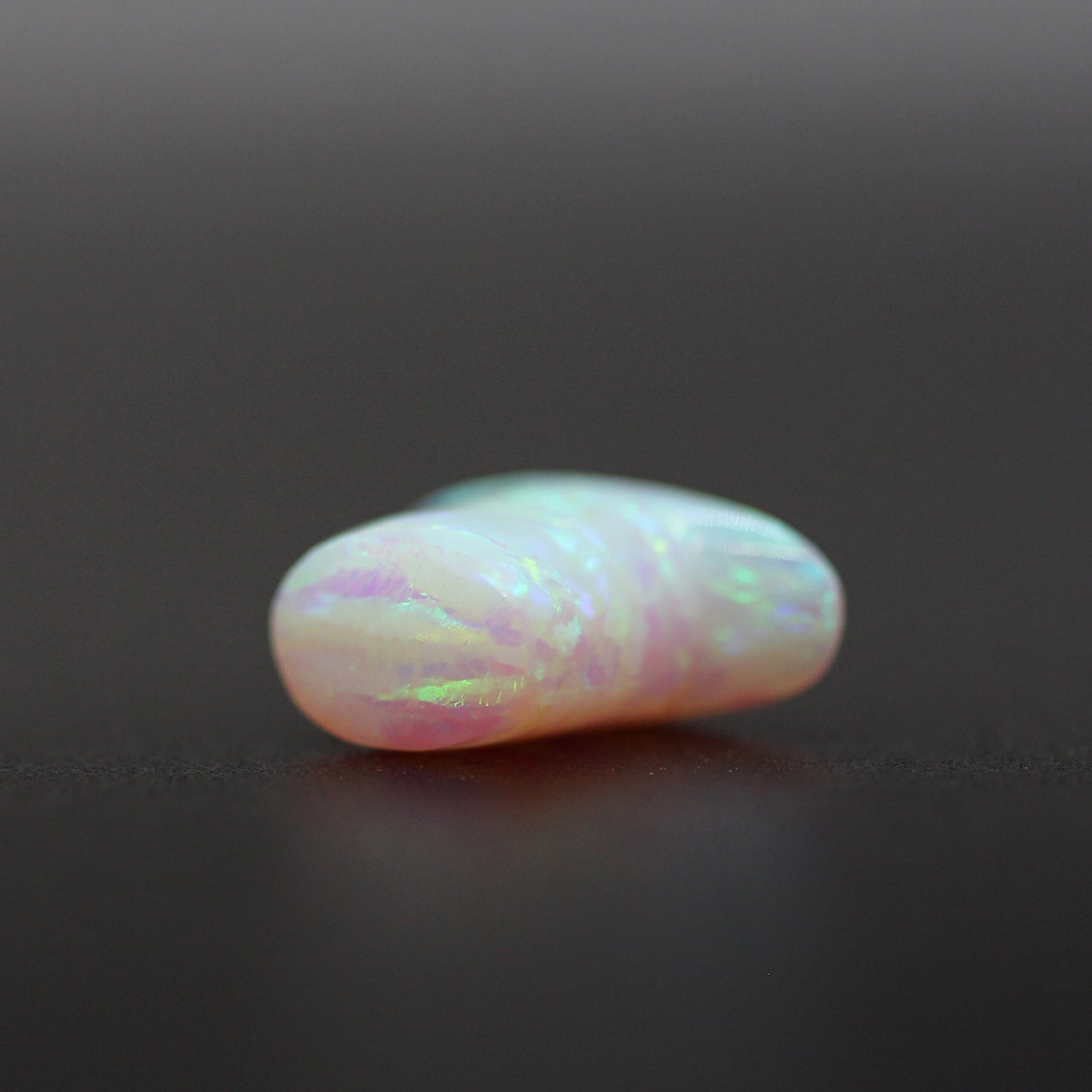 0g Solid Synthetic Opal Oval Labret image 1