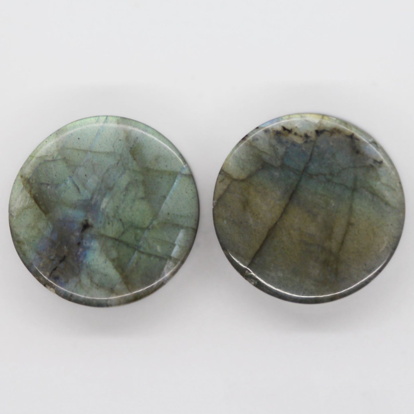 Grade A Labradorite Plugs