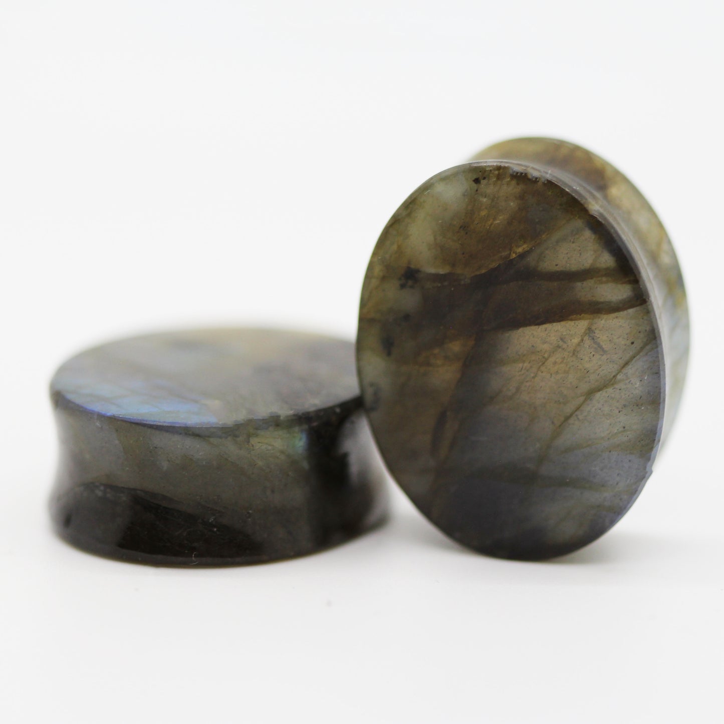 Grade B Labradorite Plugs