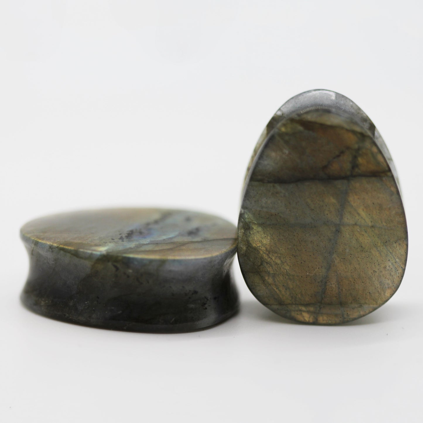 Grade B Labradorite Plugs