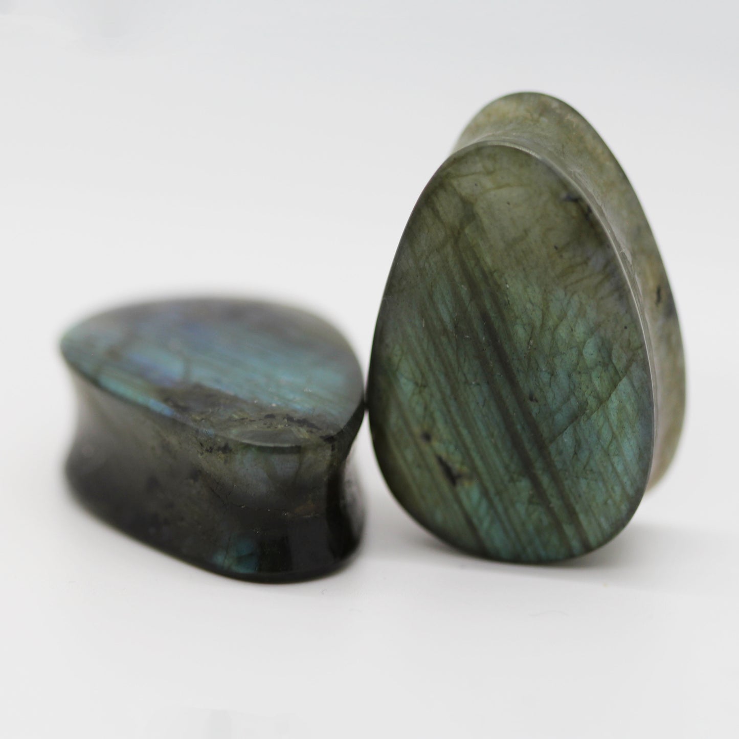 Grade A Labradorite Plugs