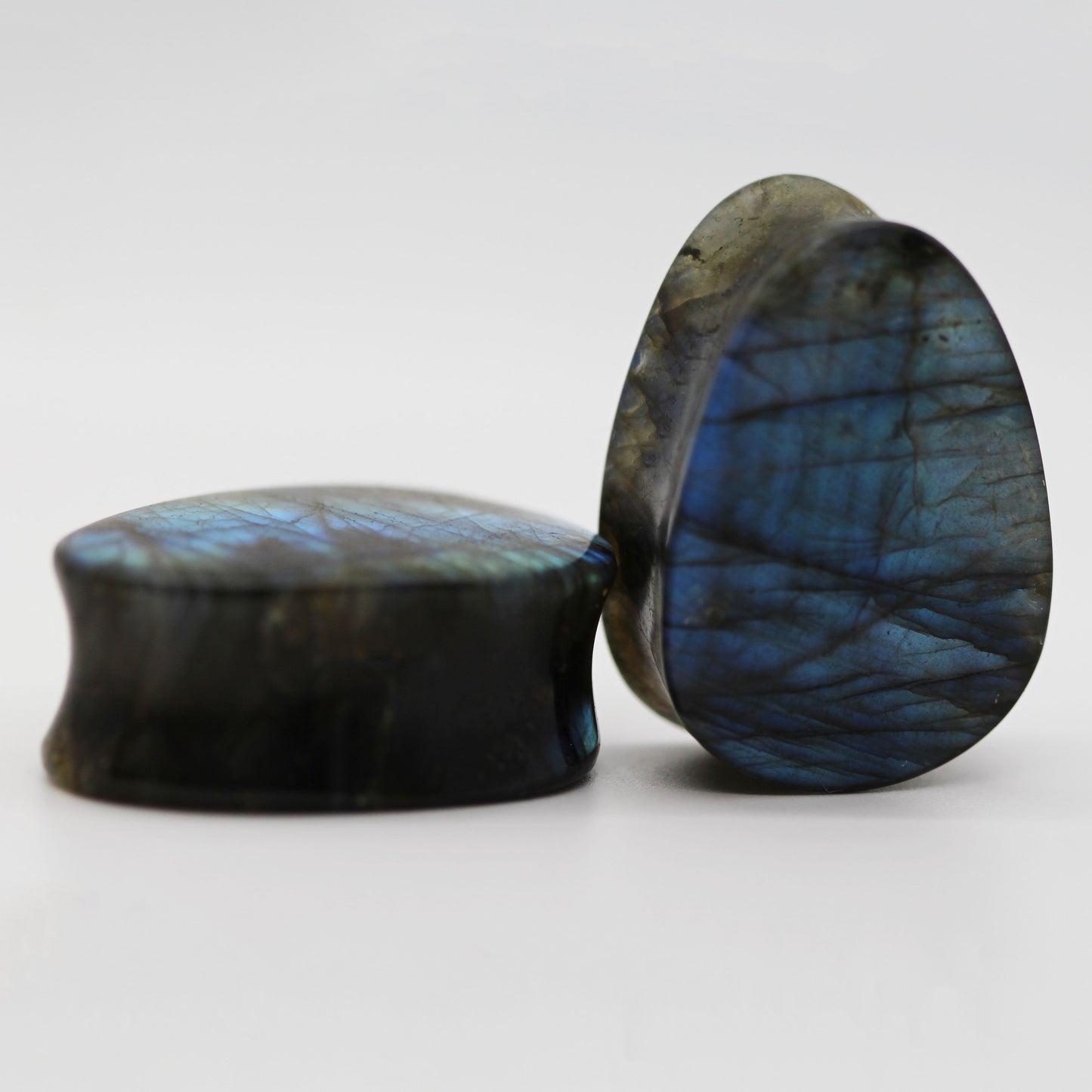 Grade A Labradorite Plugs