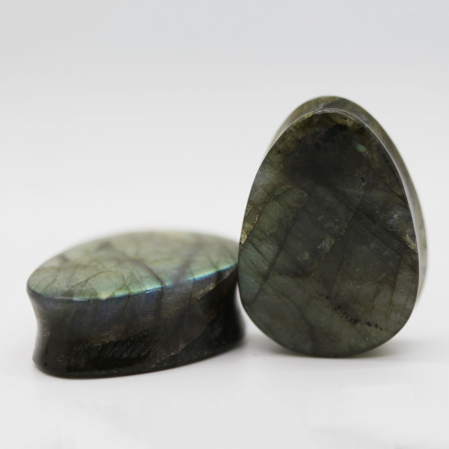 Grade B Labradorite Plugs