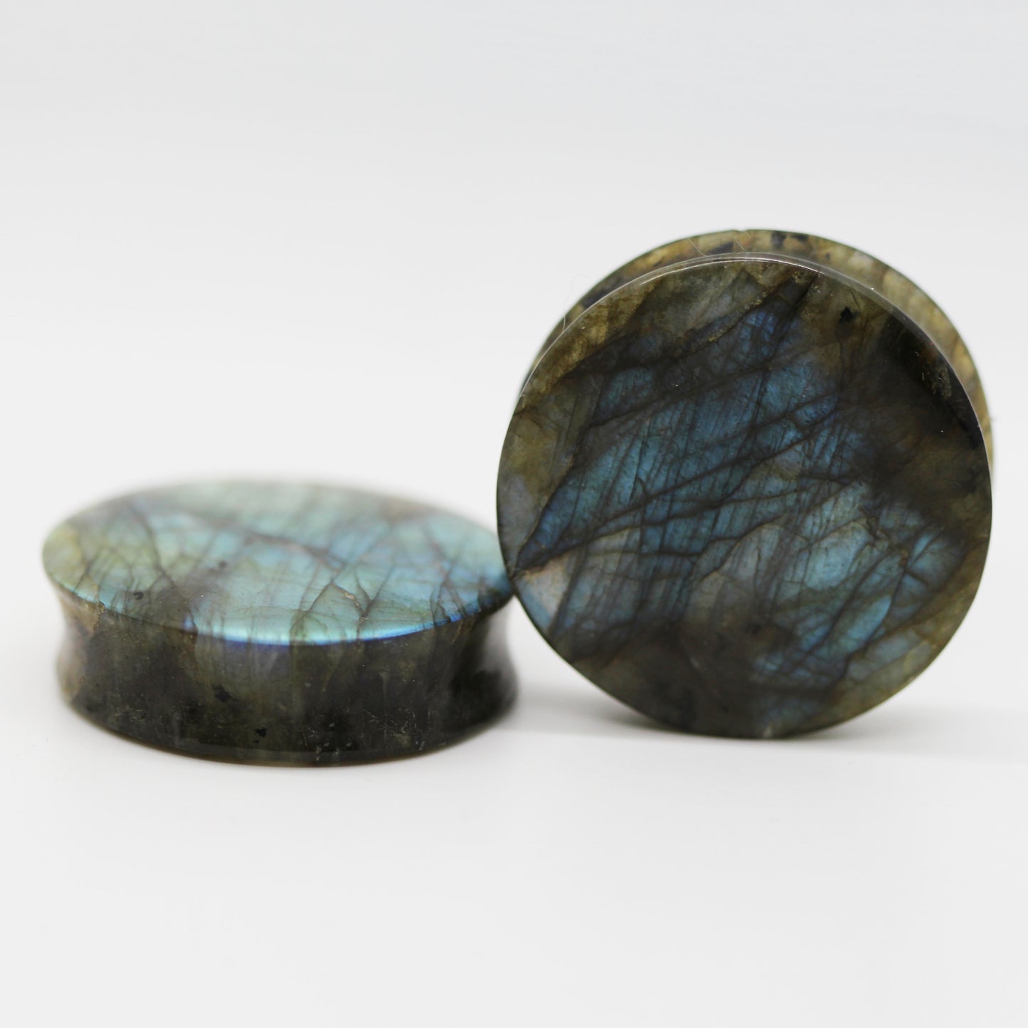 Grade B Labradorite Plugs