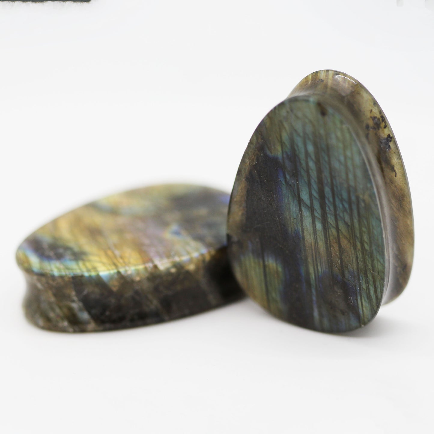 Grade B Labradorite Plugs