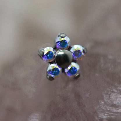 Threadless Flower Gem End