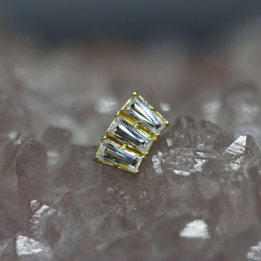 Anatometal Tapered Baguette Fan Threadless End