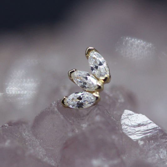 BVLA Marquise Fan Threadless End