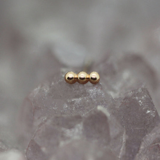 BVLA Linear Tri Bead Threadless End