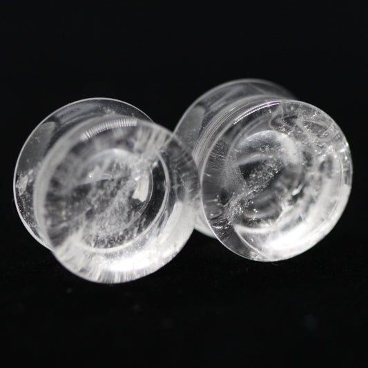 Clear Quartz Double Concave Plugs