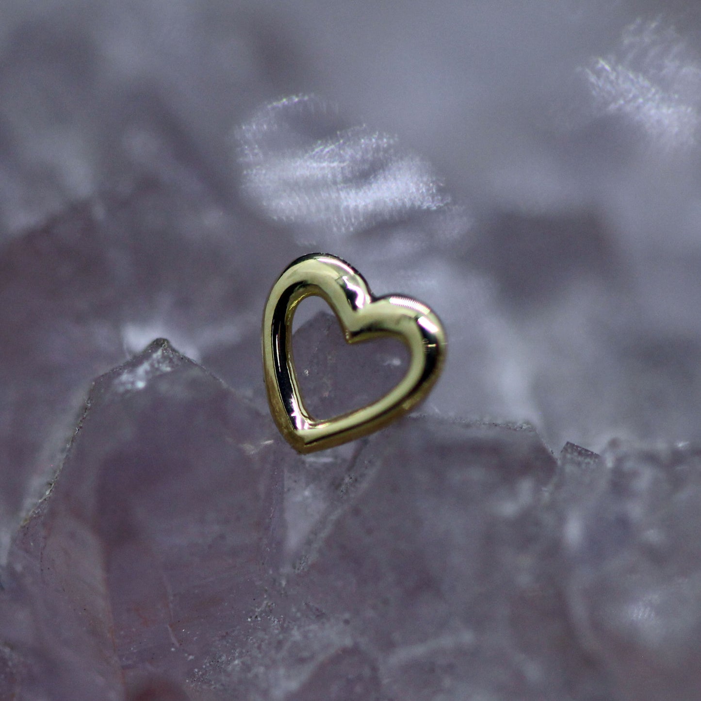 Heart Cut Out Threadless End