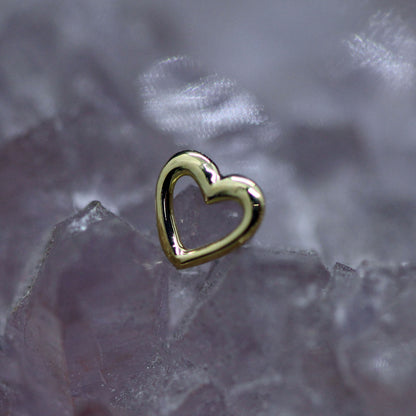 Heart Cut Out Threadless End