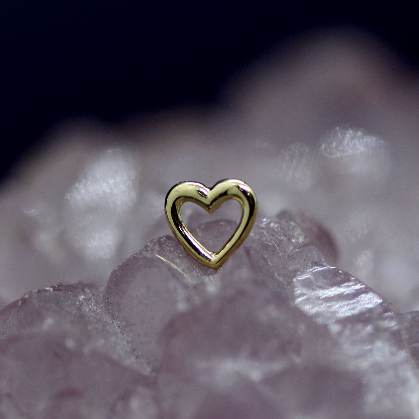 Heart Cut Out Threadless End
