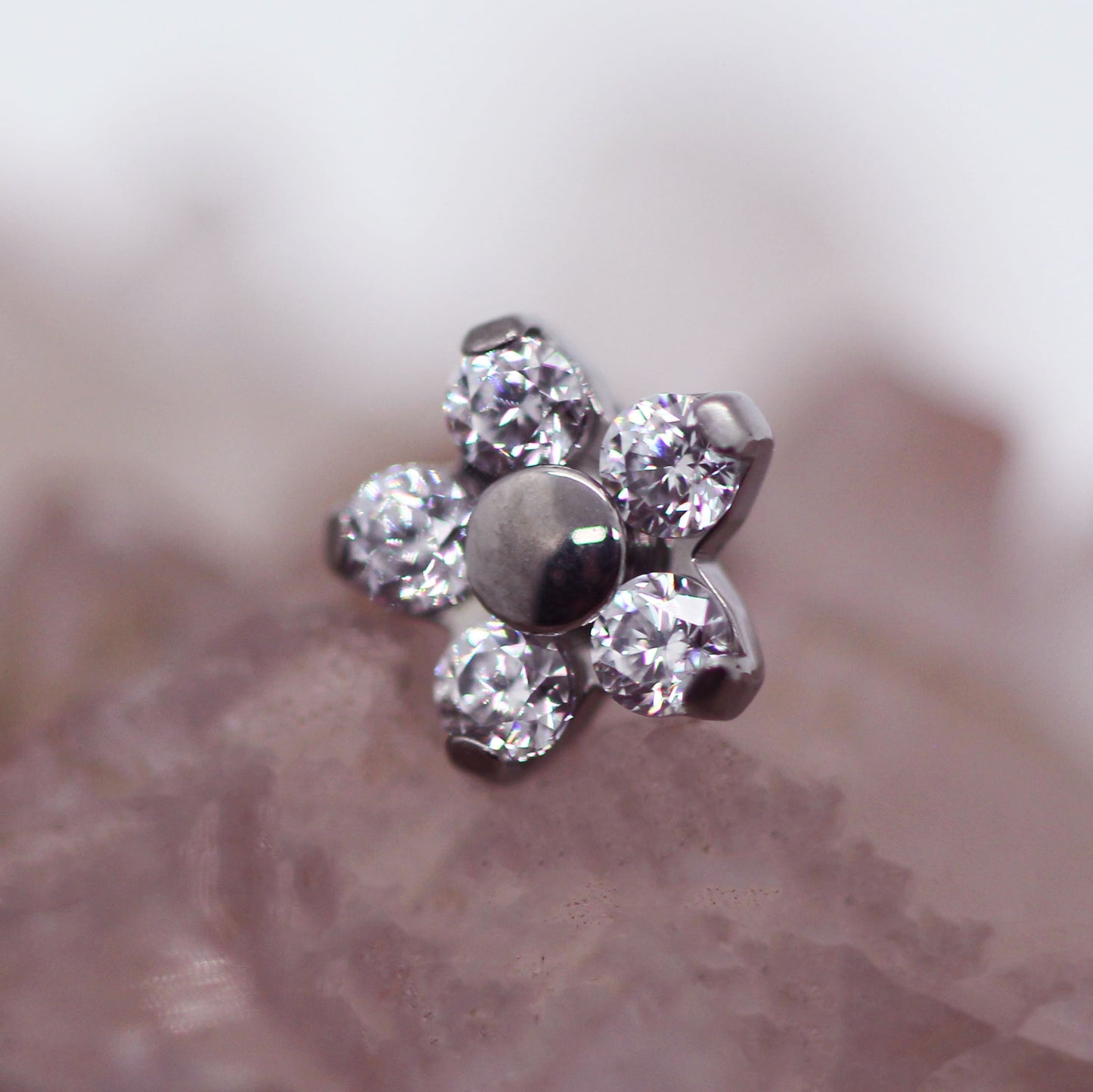 Threadless Flower Gem End