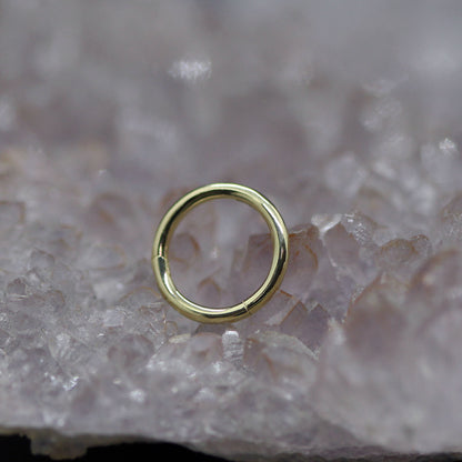 Solid Gold Hinge Ring