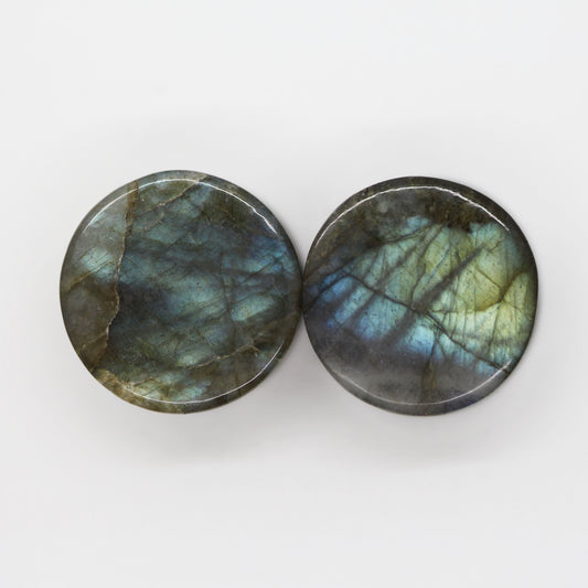 Grade A Labradorite Plugs