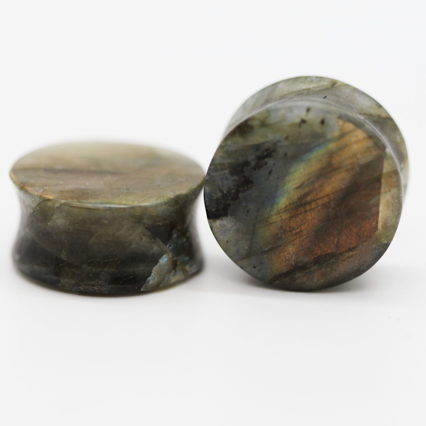 Grade B Labradorite Plugs