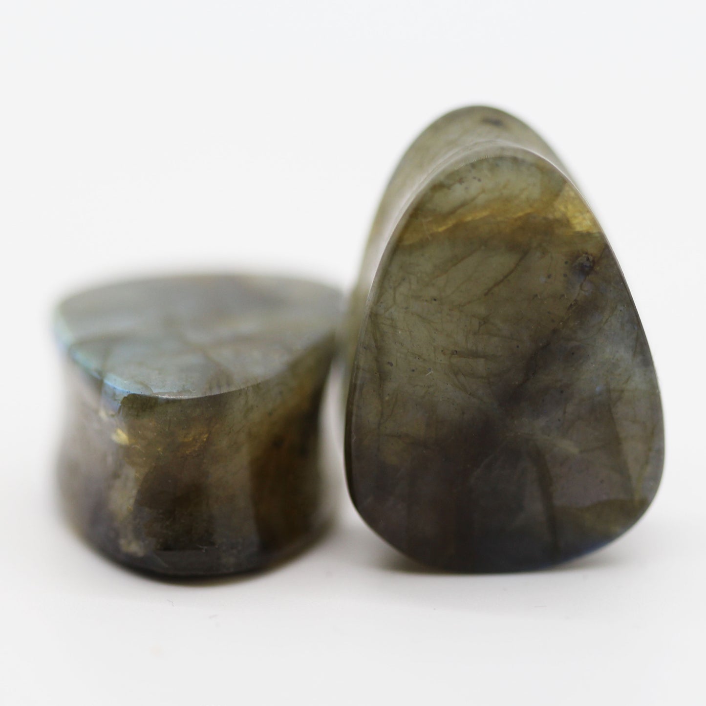 Grade B Labradorite Plugs