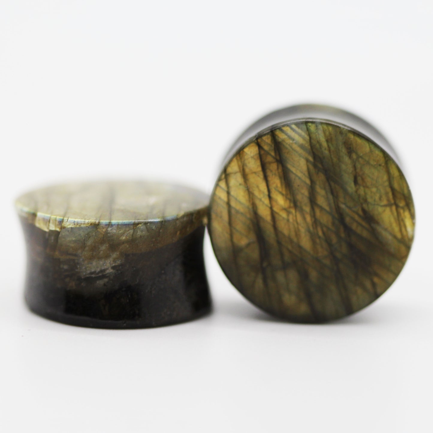 Grade A Labradorite Plugs