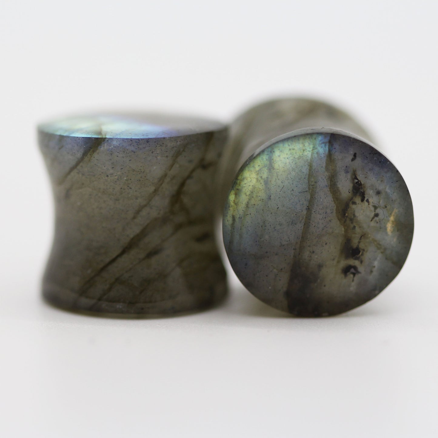 Grade B Labradorite Plugs