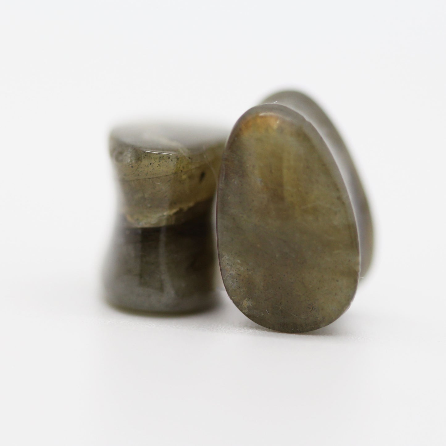Grade B Labradorite Plugs