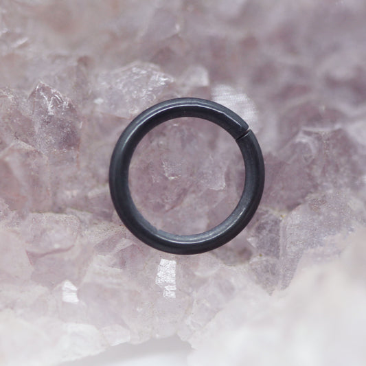 Matte Black Niobium Seam Ring