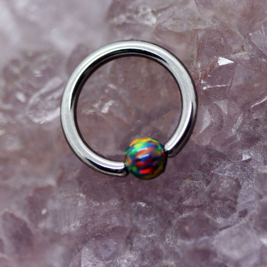 Opal Captive Bead - Round