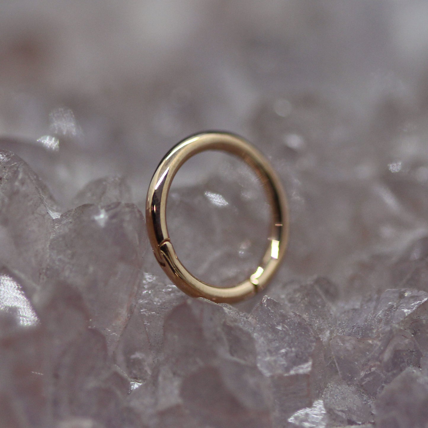 Solid Gold Hinge Ring